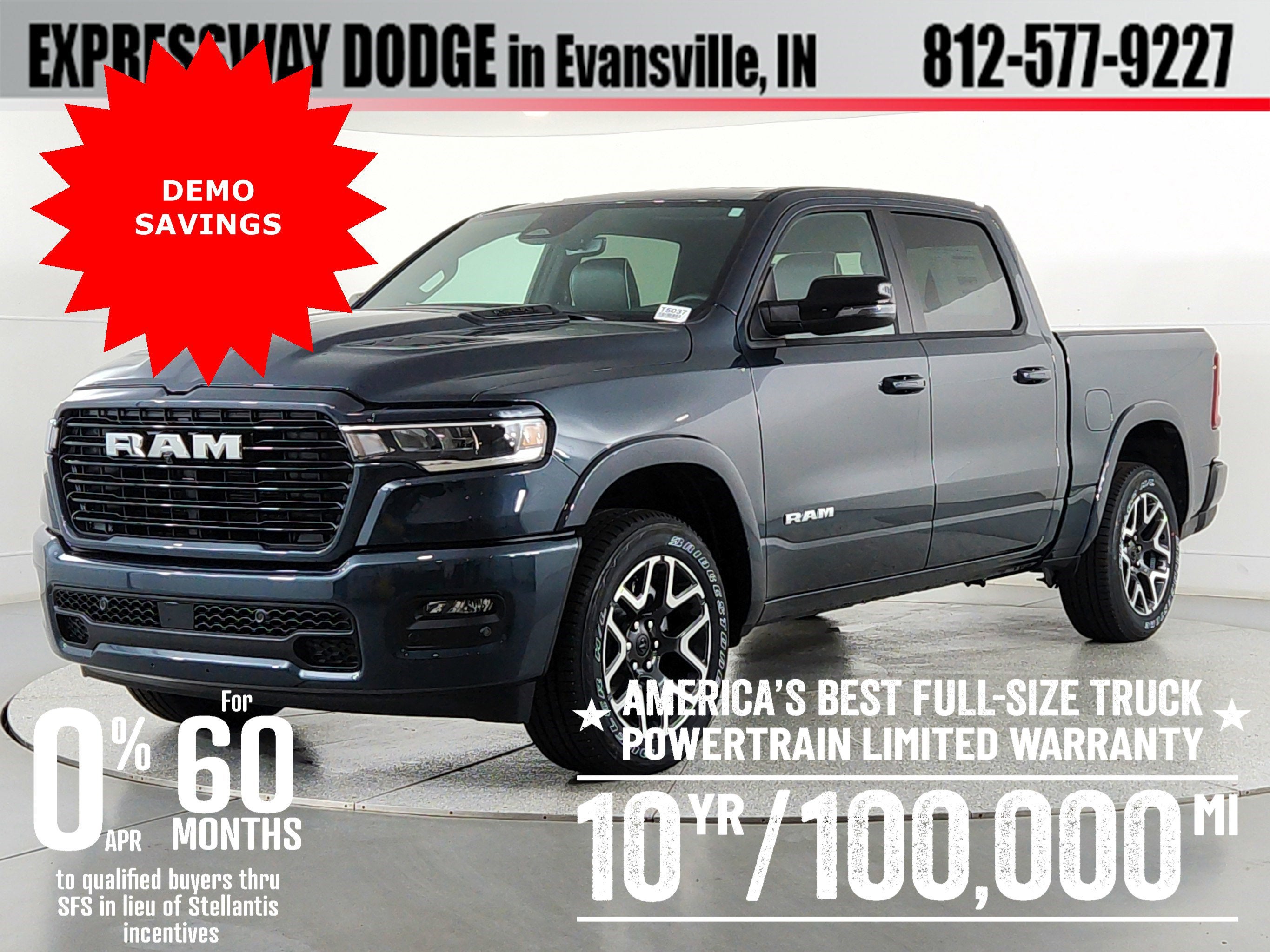 2026 RAM Ram 1500 RAM 1500 LARAMIE CREW CAB 4X4 (144.5 IN WB 5 FT 7 IN BOX)