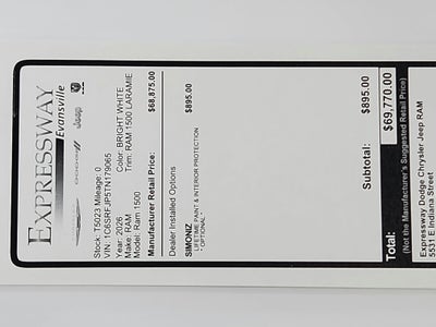 2026 RAM Ram 1500 RAM 1500 LARAMIE CREW CAB 4X4 (144.5 IN WB 5 FT 7 IN BOX)