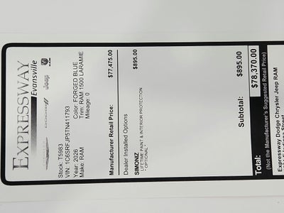 2026 RAM Ram 1500 Laramie