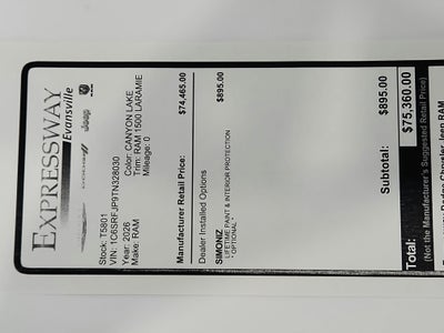 2026 RAM Ram 1500 RAM 1500 LARAMIE CREW CAB 4X4 (144.5 IN WB 5 FT 7 IN BOX)
