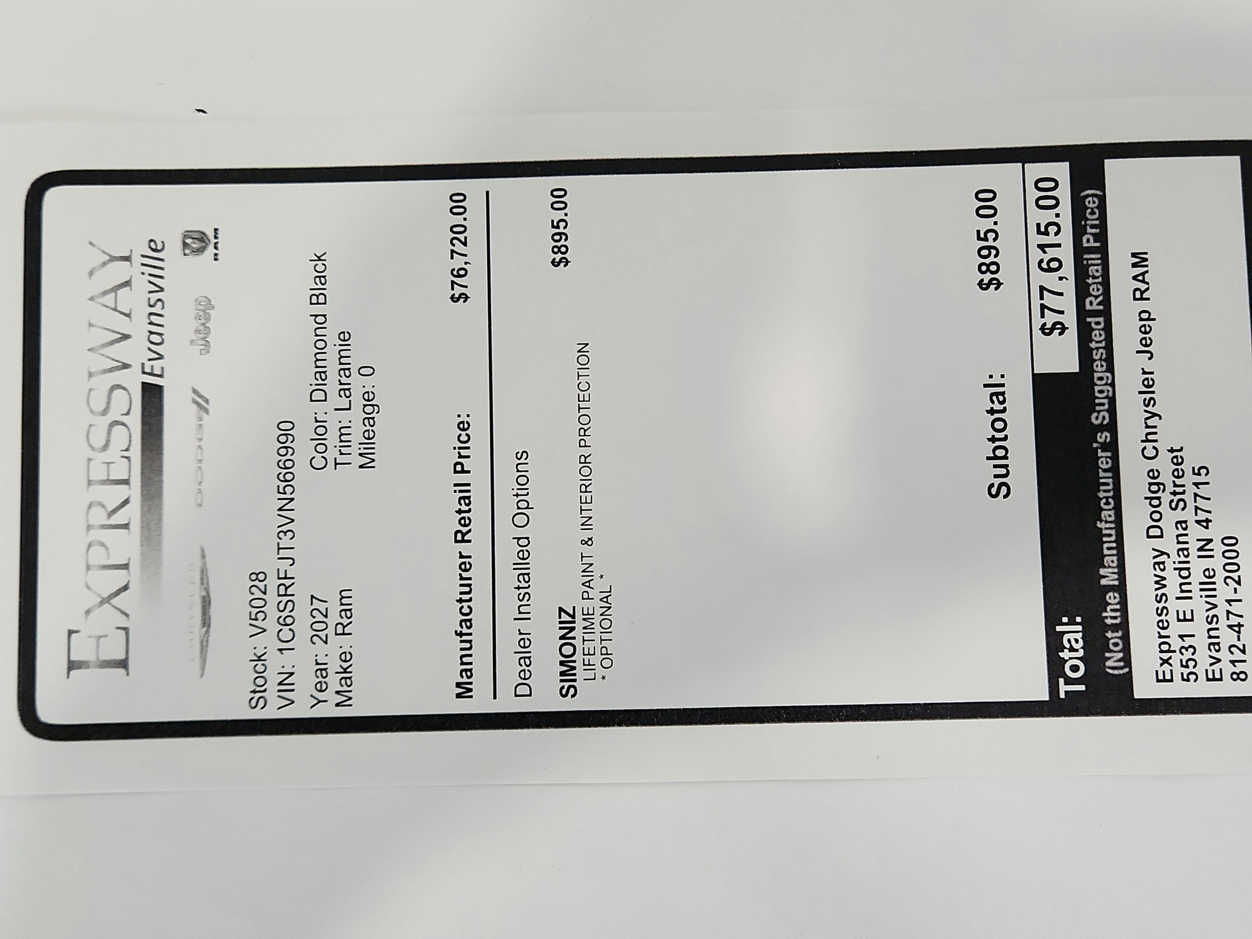 2027 RAM Ram 1500 Laramie