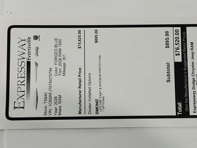 2026 RAM Ram 1500 2026 RAM 1500 LARAMIE CREW CAB 4DR 144.5 WB 4WD