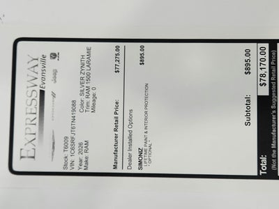 2026 RAM Ram 1500 Laramie