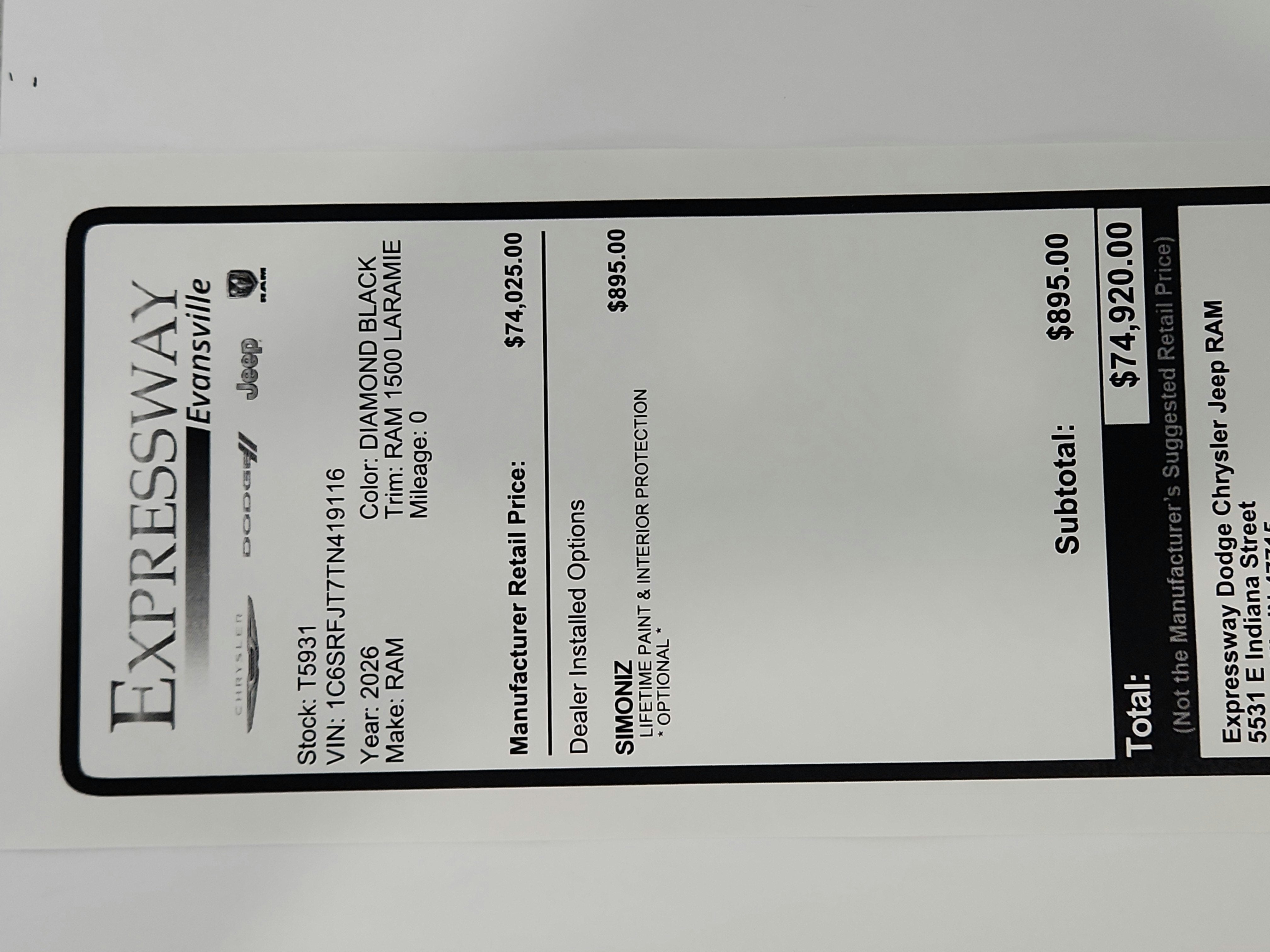 2026 RAM Ram 1500 Laramie