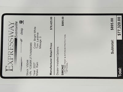 2027 RAM Ram 1500 Laramie 4x4 Crew Cab 5'7" Box
