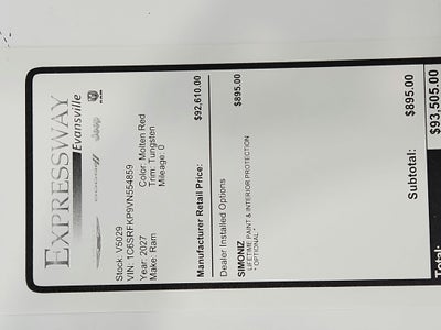 2027 RAM Ram 1500 Tungsten