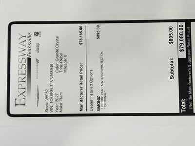 2027 RAM Ram 1500 Rebel 4x4 Crew Cab 5'7" Box