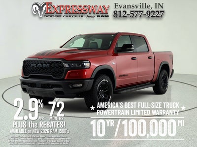 2026 RAM Ram 1500 RAM 1500 REBEL CREW CAB 4X4 (144.5 IN WB 5 FT 7 IN BOX)