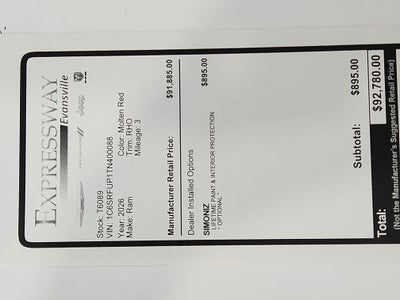 2026 RAM Ram 1500 RHO