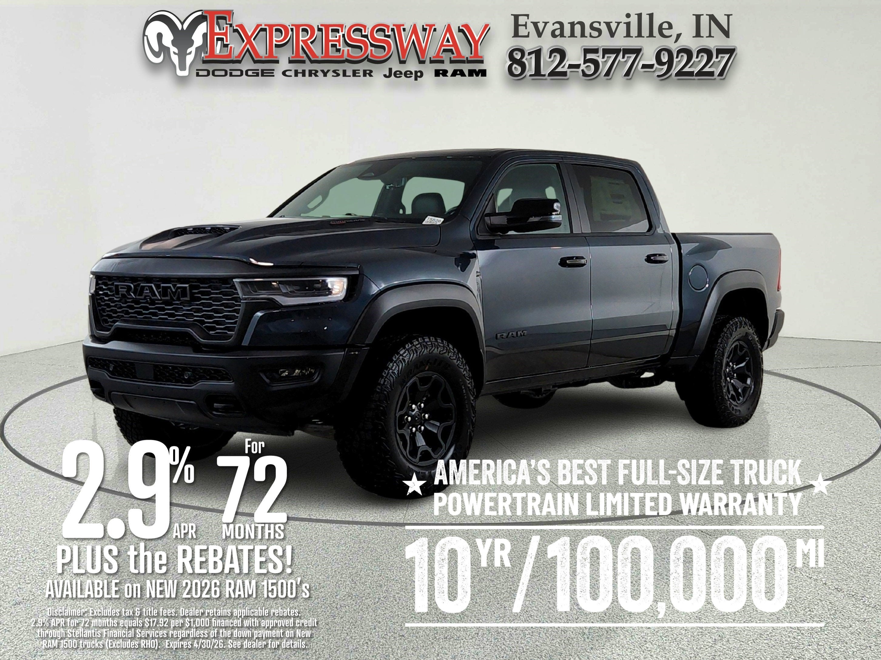2026 RAM Ram 1500 RAM 1500 CREW CAB RHO 4X4 (144.5 IN WB 5 FT 7 IN BOX)