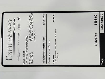 2026 RAM Ram 1500 RHO