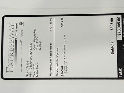 2026 RAM Ram 1500 RHO