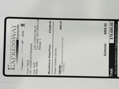 2026 RAM Ram 1500 RHO