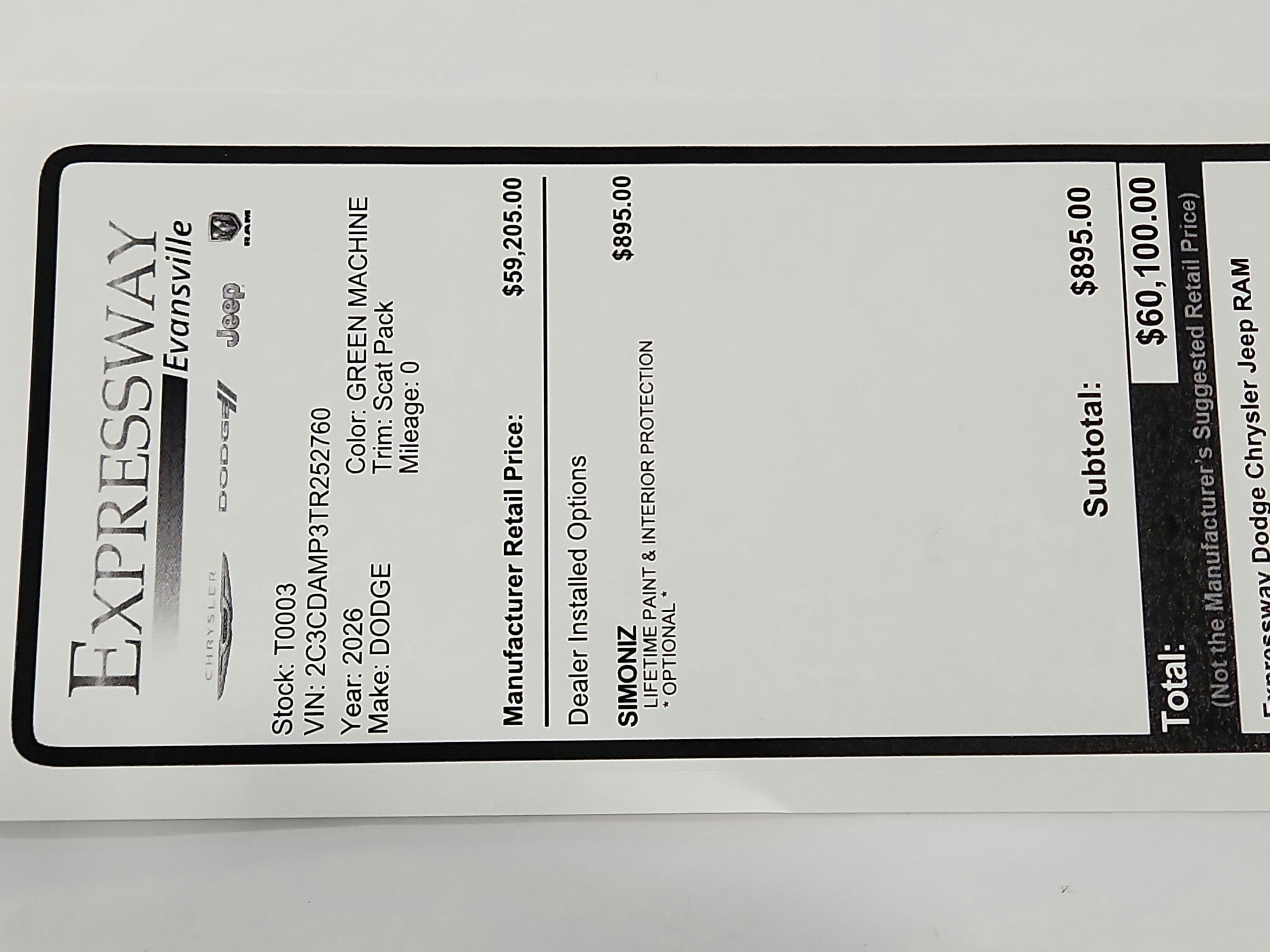 2026 Dodge Charger Scat Pack