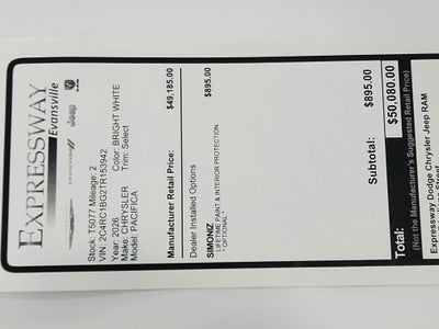 2026 Chrysler Pacifica Select