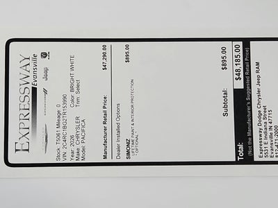 2026 Chrysler Pacifica Select