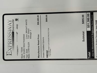 2026 Chrysler Pacifica Select