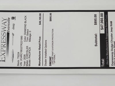 2026 Chrysler Pacifica Select