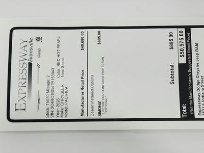 2026 Chrysler Pacifica Select