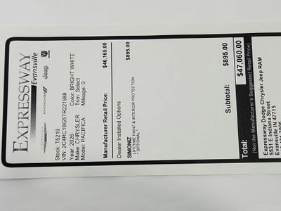 2026 Chrysler Pacifica Select