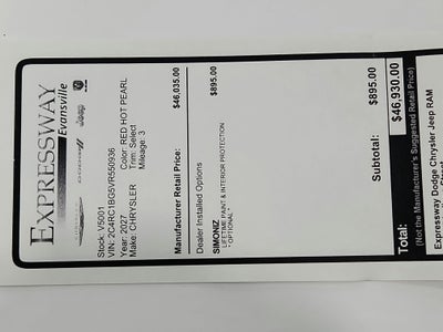 2027 Chrysler Pacifica Select