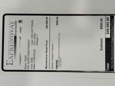 2026 Chrysler Pacifica Select
