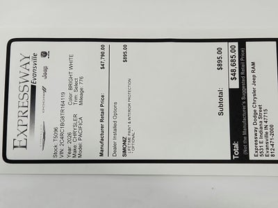 2026 Chrysler Pacifica Select