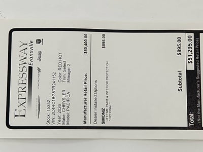 2026 Chrysler Pacifica Select