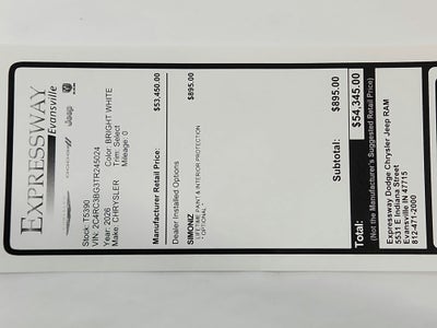 2026 Chrysler Pacifica Select