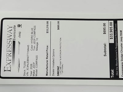 2026 Jeep Compass JEEP COMPASS LATITUDE 4X4