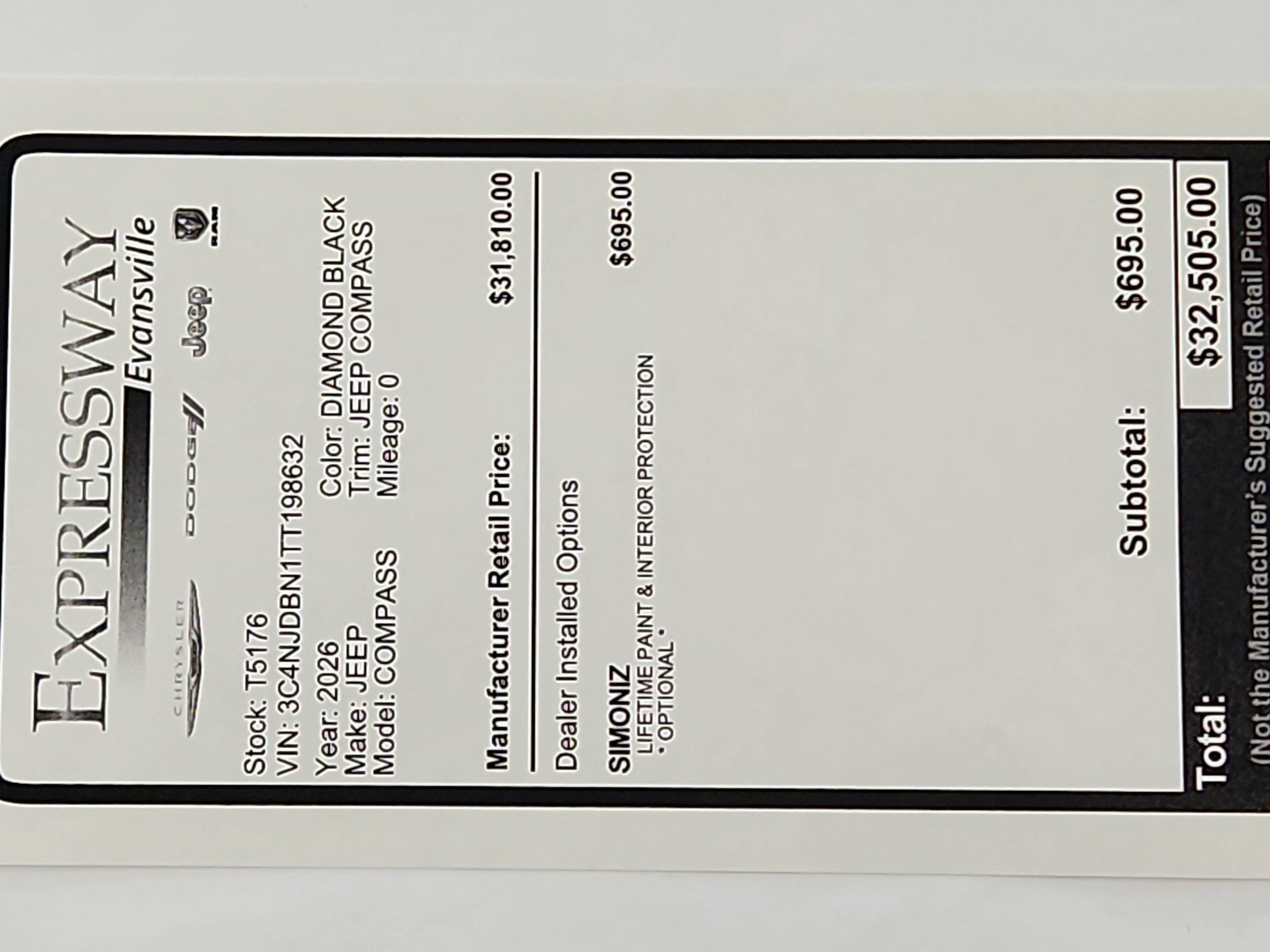 2026 Jeep Compass JEEP COMPASS LATITUDE 4X4