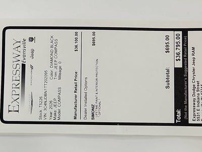 2026 Jeep Compass JEEP COMPASS LATITUDE 4X4