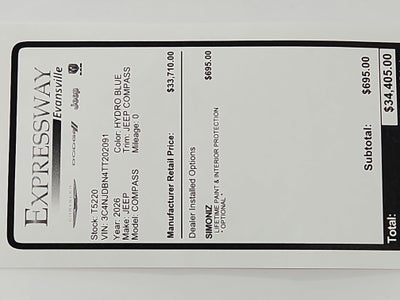 2026 Jeep Compass JEEP COMPASS LATITUDE 4X4