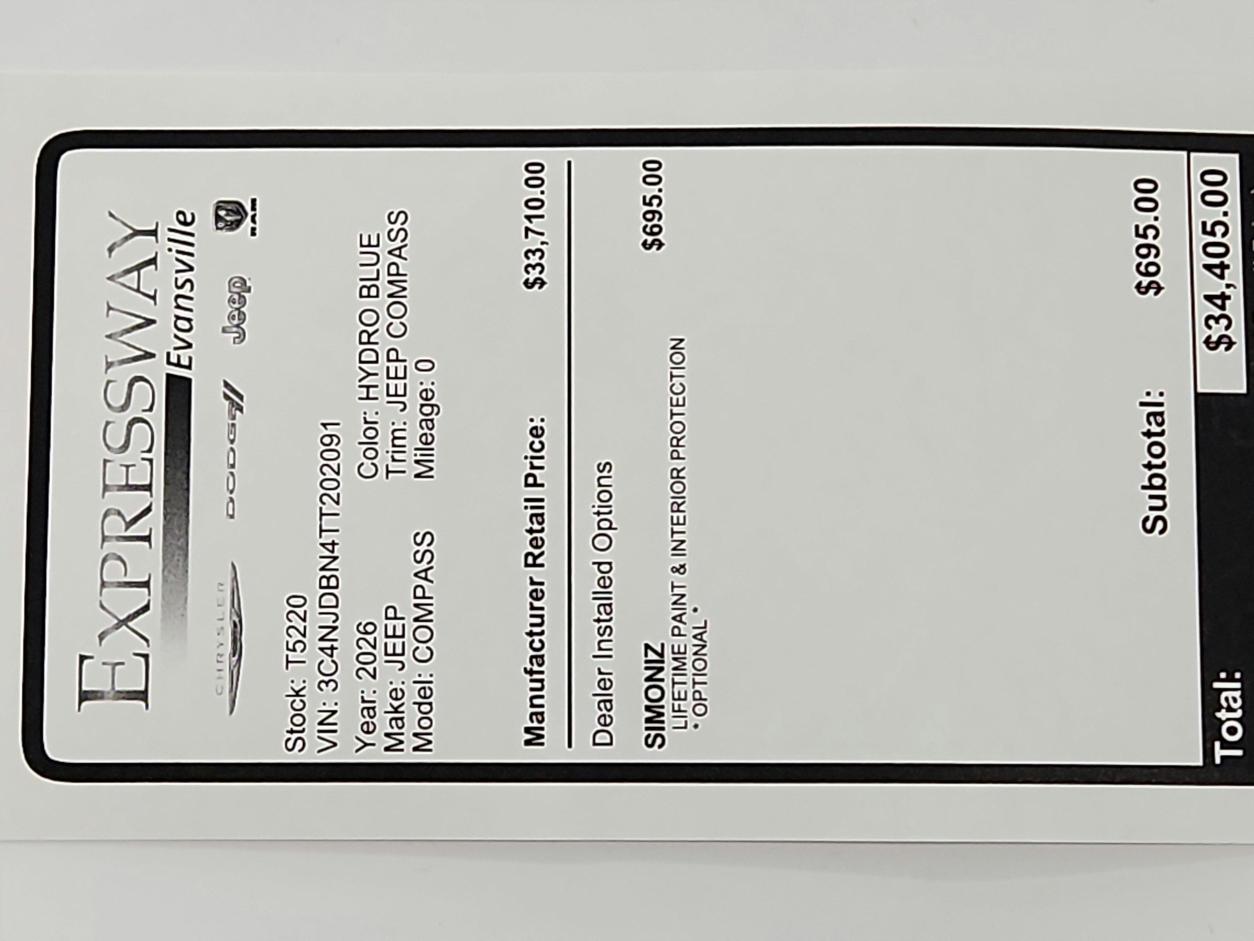 2026 Jeep Compass JEEP COMPASS LATITUDE 4X4