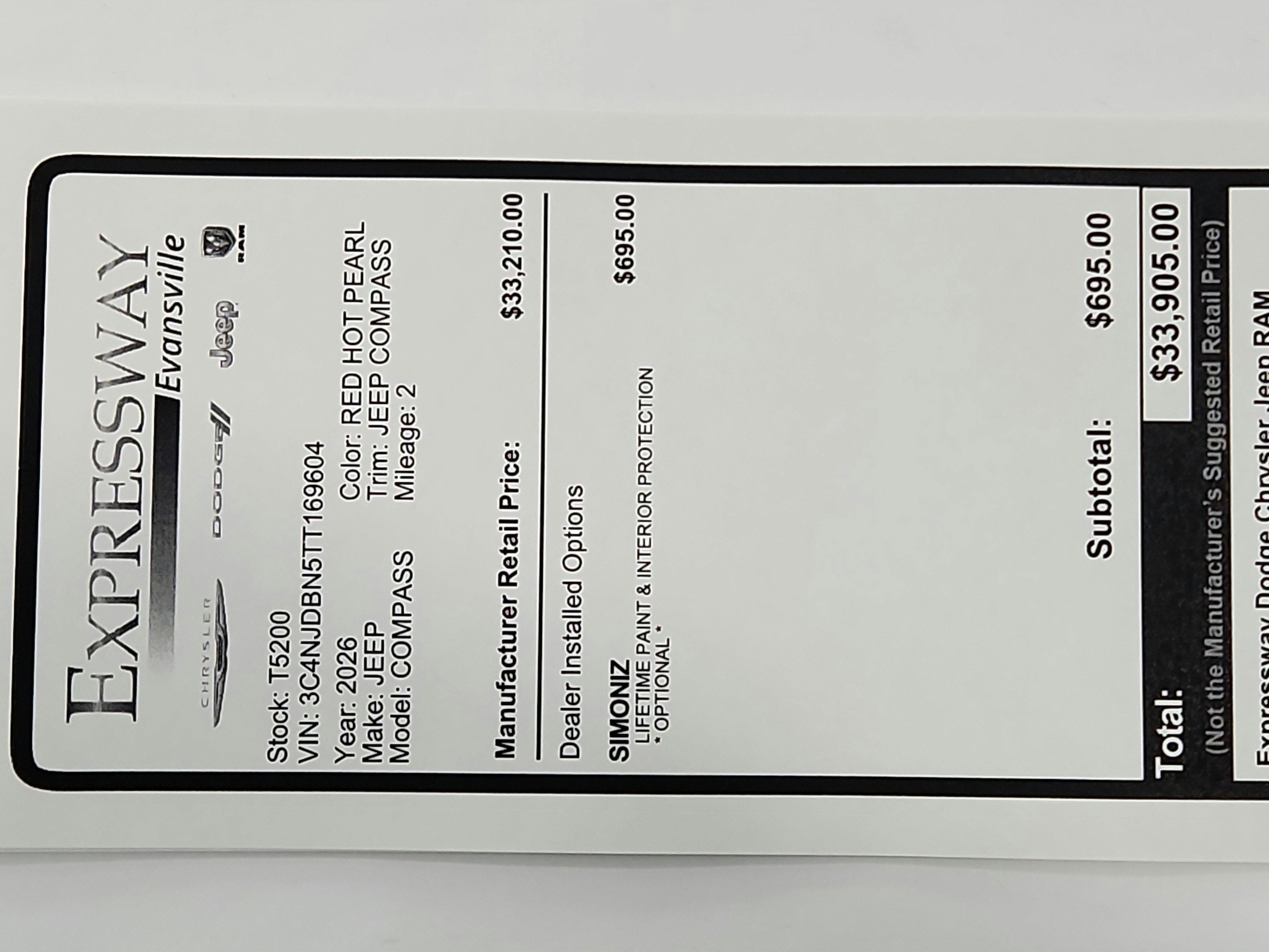 2026 Jeep Compass JEEP COMPASS LATITUDE 4X4