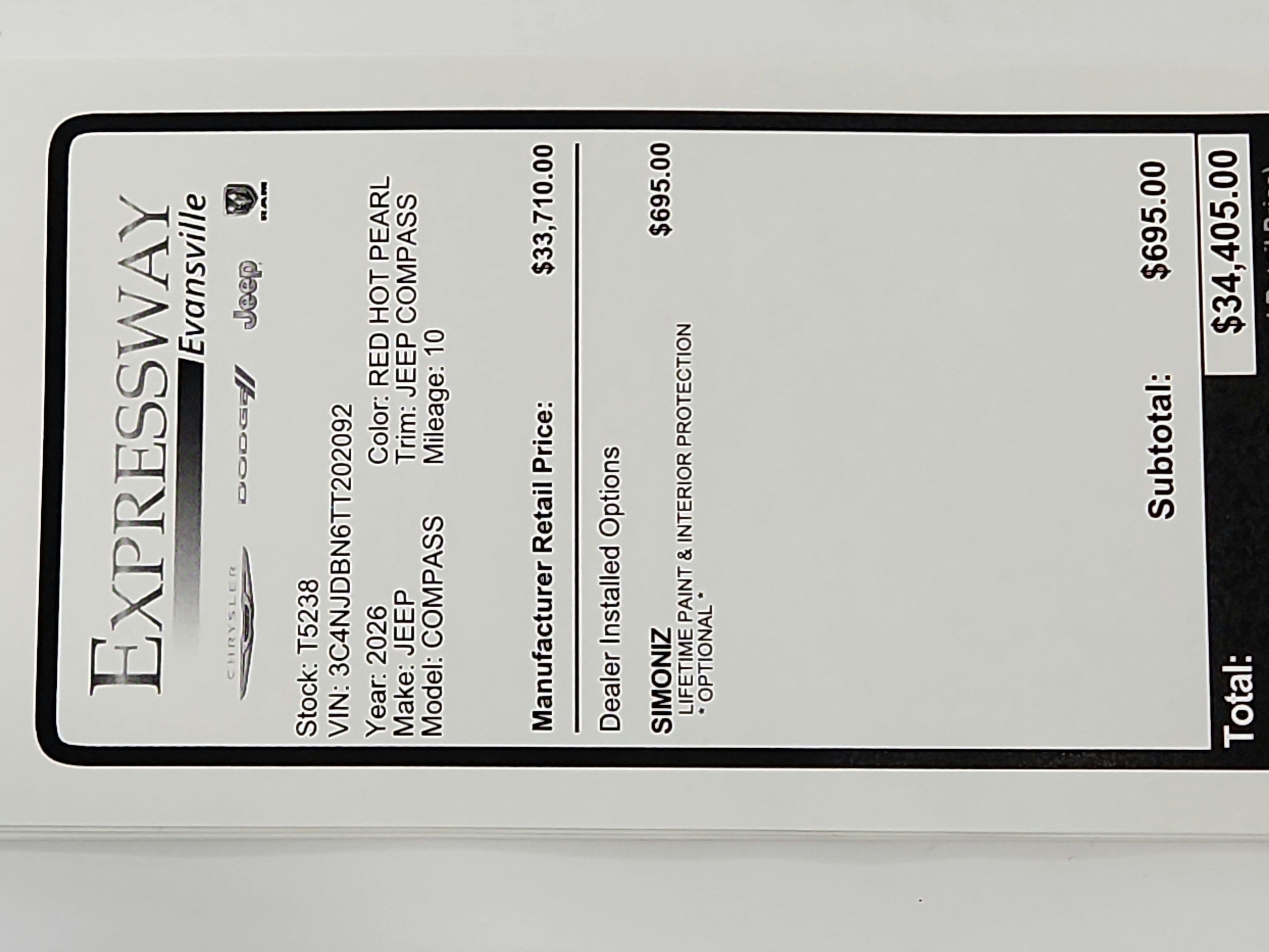 2026 Jeep Compass JEEP COMPASS LATITUDE 4X4