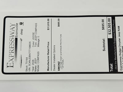 2026 Jeep Compass JEEP COMPASS LATITUDE 4X4