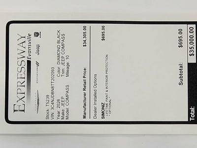 2026 Jeep Compass JEEP COMPASS LATITUDE 4X4