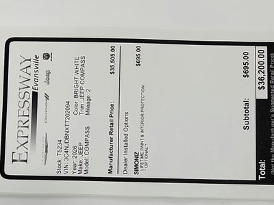 2026 Jeep Compass JEEP COMPASS LATITUDE 4X4