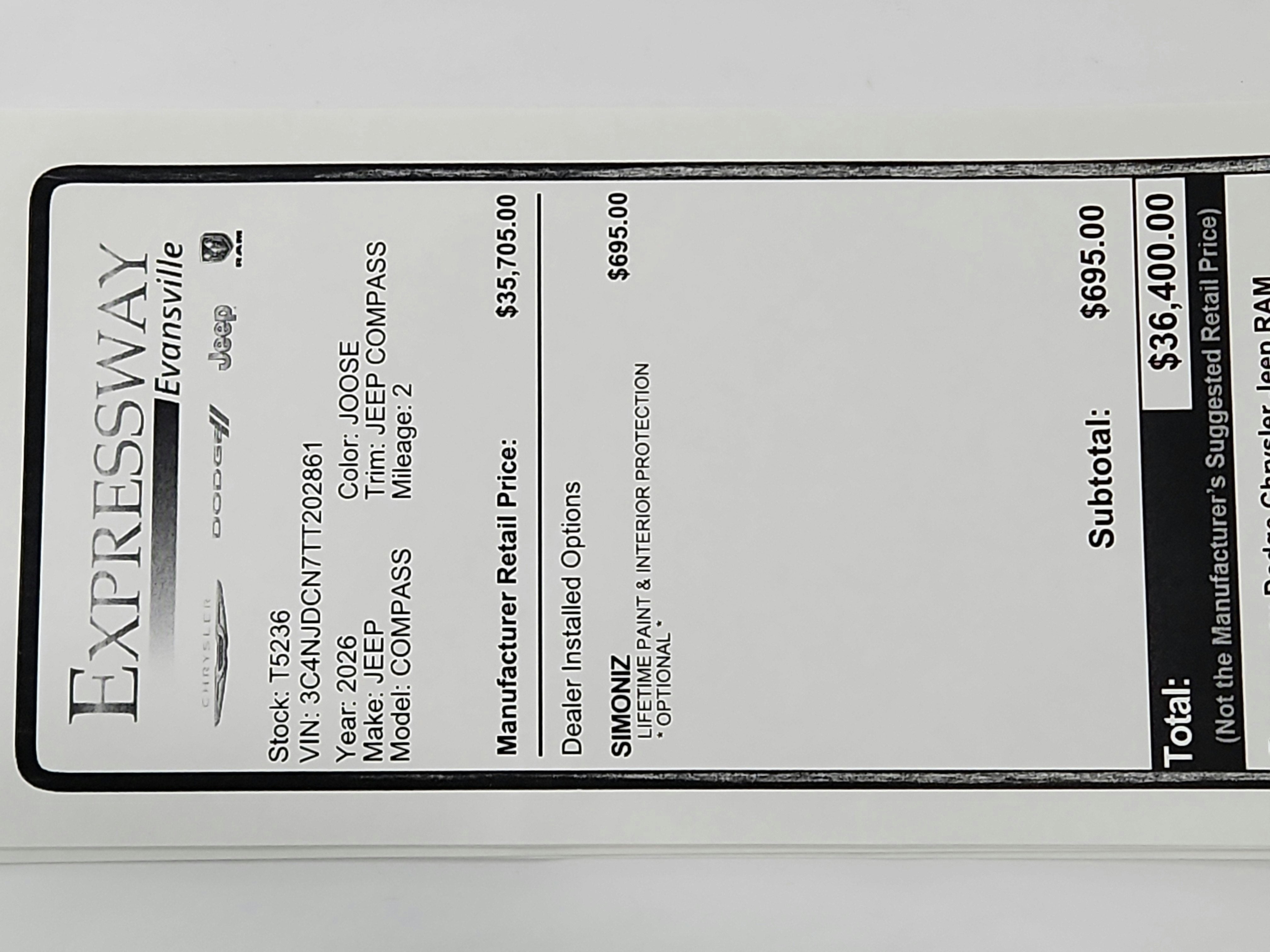 2026 Jeep Compass JEEP COMPASS LIMITED 4X4