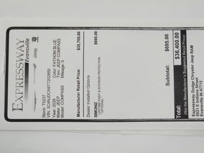 2026 Jeep Compass JEEP COMPASS LIMITED 4X4