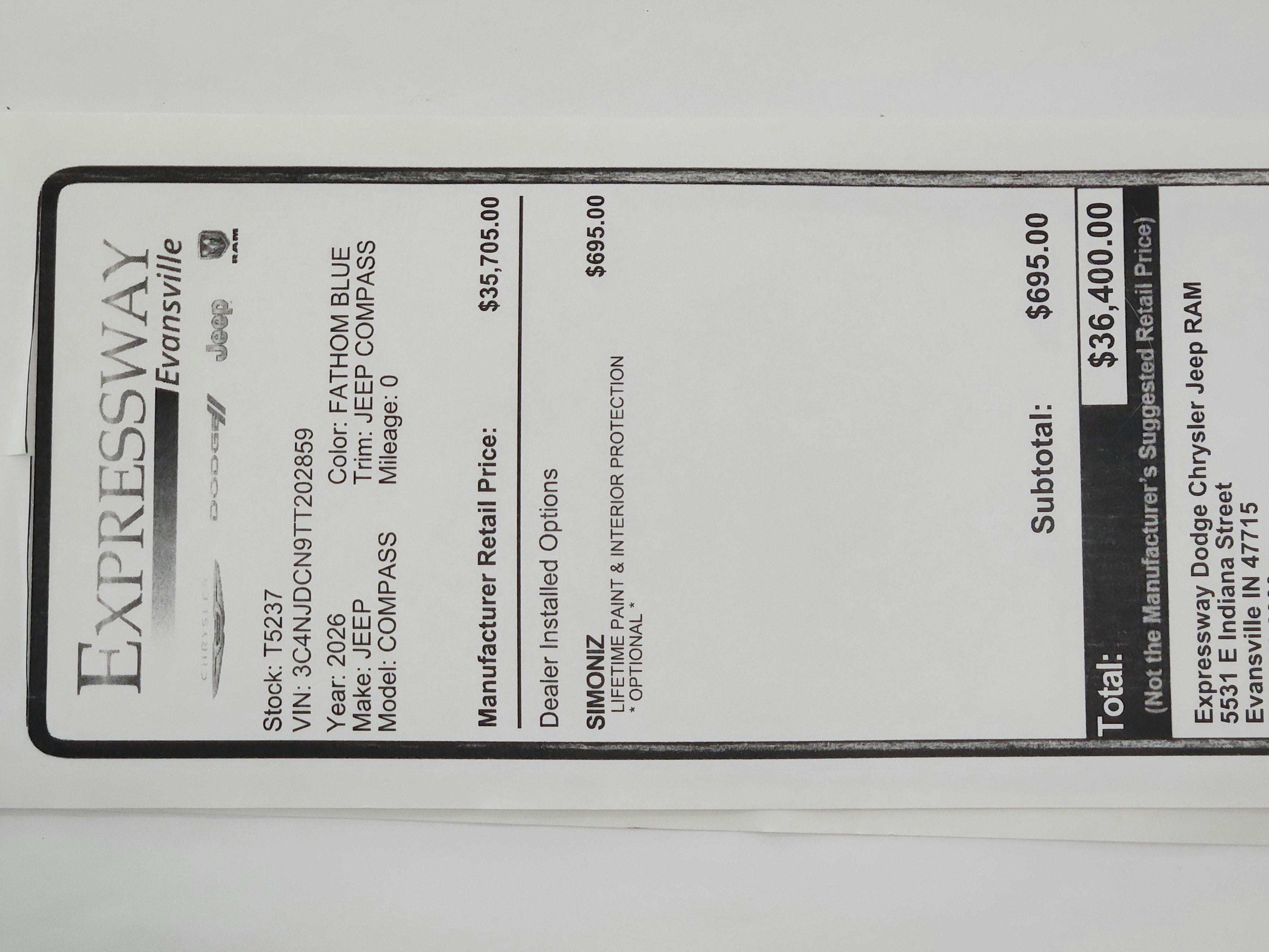 2026 Jeep Compass JEEP COMPASS LIMITED 4X4