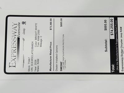 2026 RAM Ram 2500 Tradesman