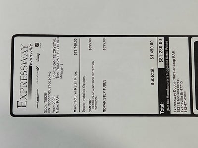 2026 RAM Ram 2500 RAM 2500 BIG HORN CREW CAB 4X4 (149 IN WB 6 FT 4 IN BOX)