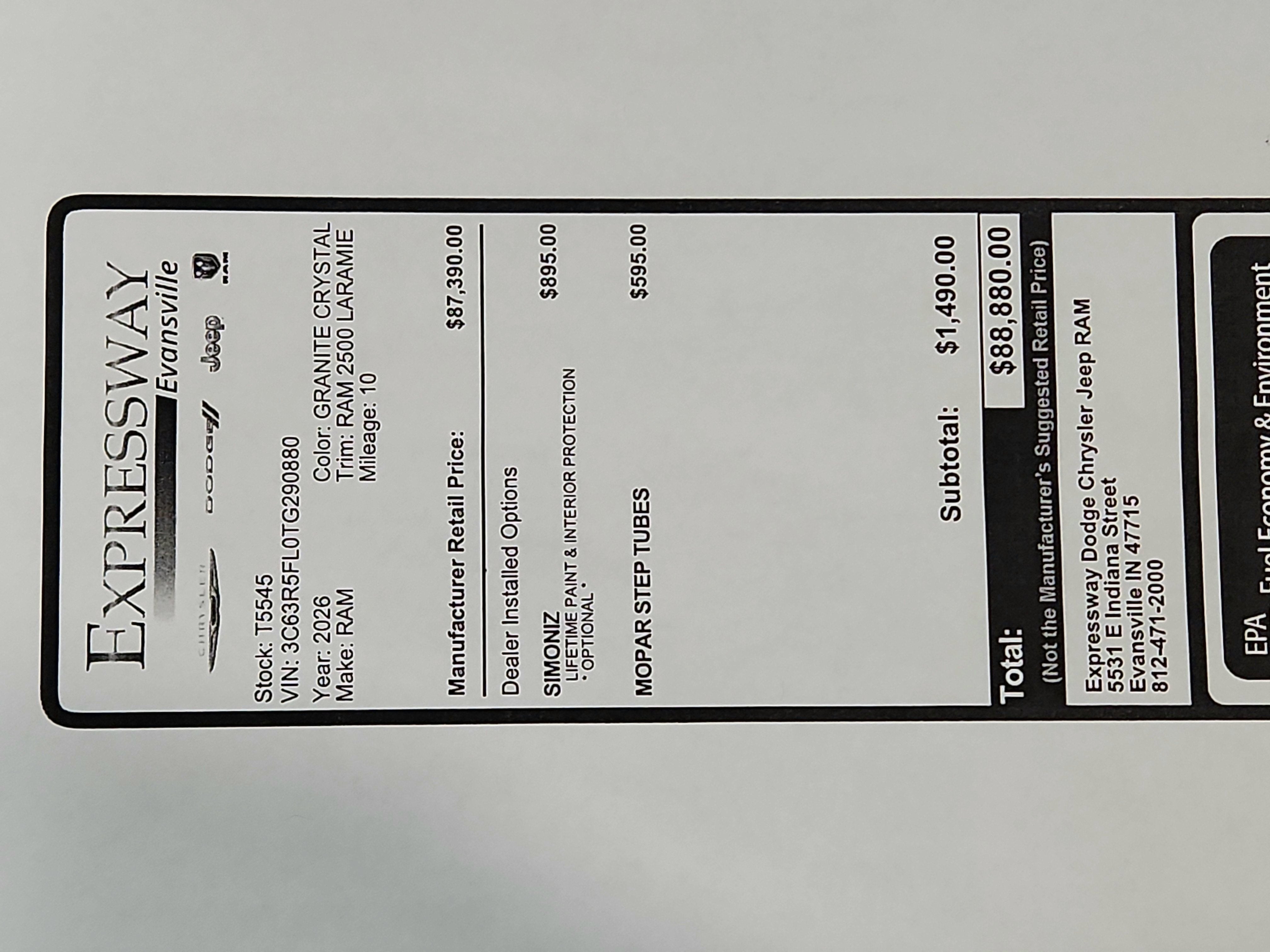 2026 RAM Ram 2500 Laramie
