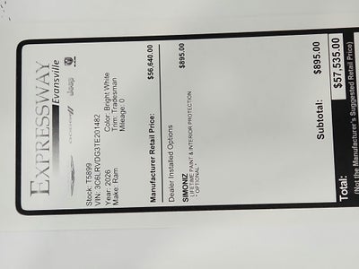 2026 RAM Ram ProMaster 2500 Tradesman
