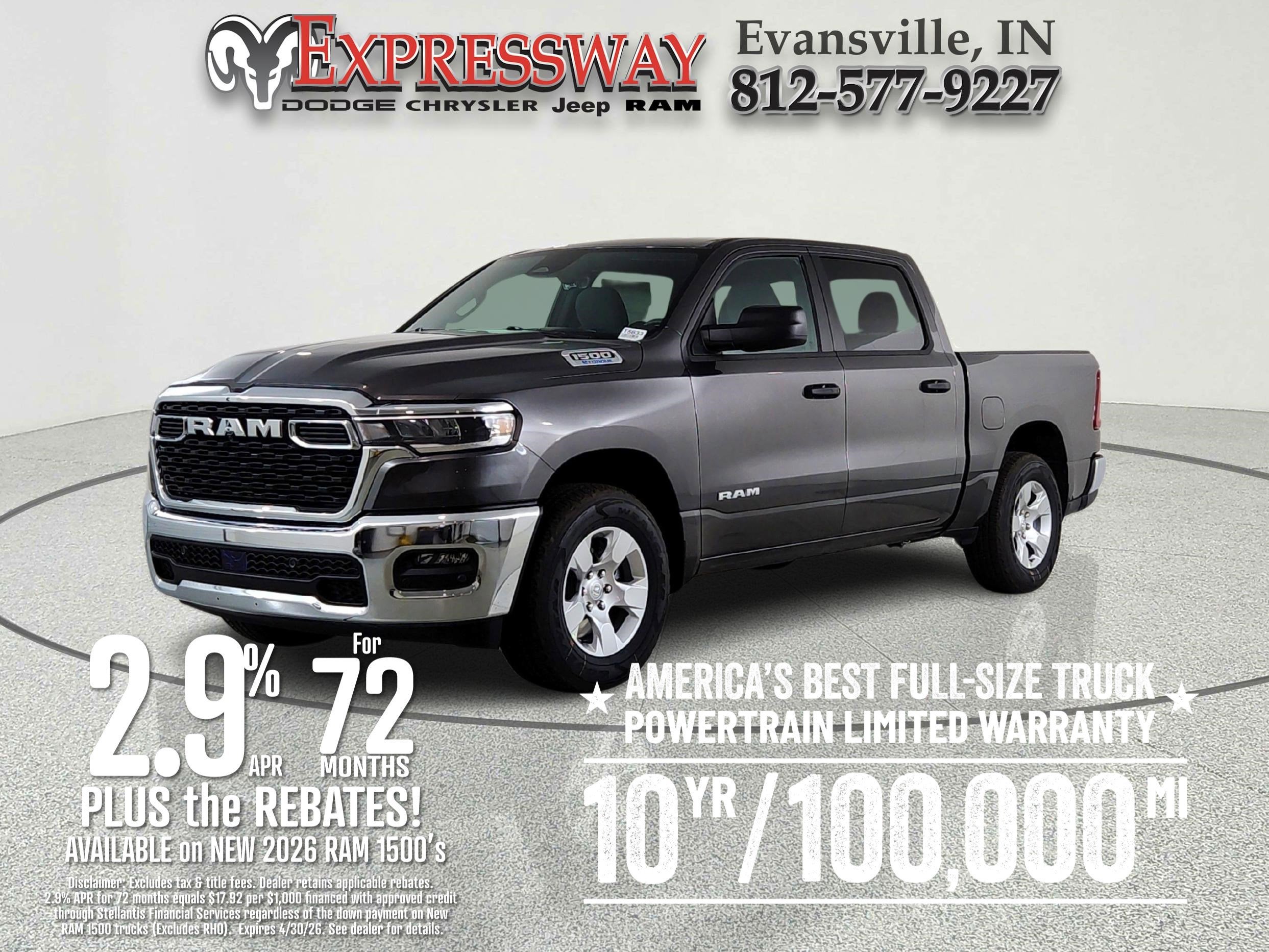 2026 RAM Ram 1500 RAM 1500 BIGHORN/LONESTAR CREW 4X4 (144.5 IN WB 5 FT 7 IN BOX)