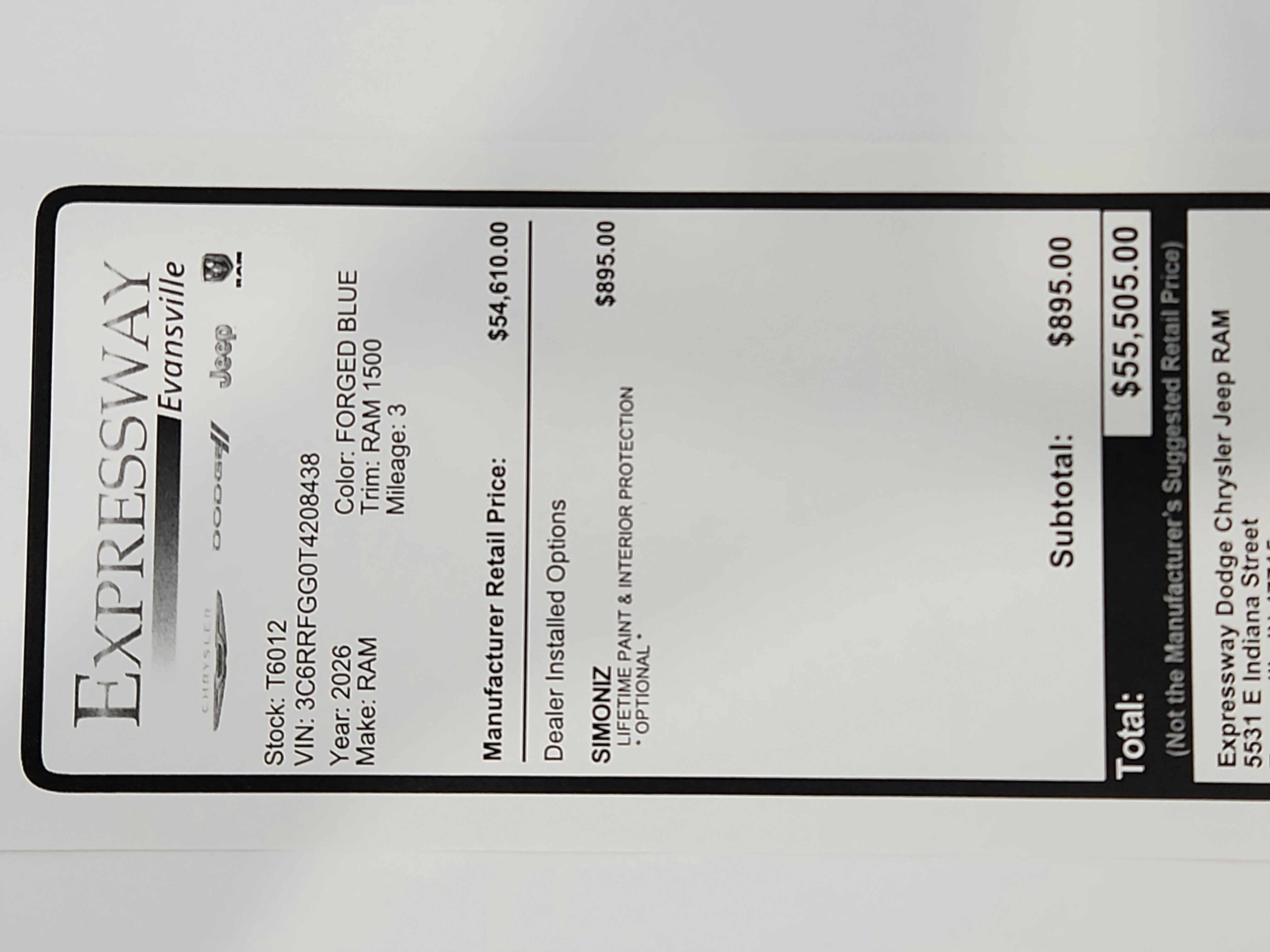 2026 RAM 1500 Express