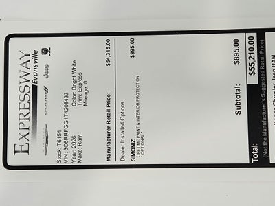 2026 RAM Ram 1500 Express