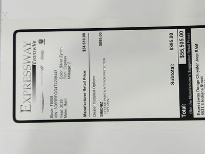 2026 RAM Ram 1500 Express